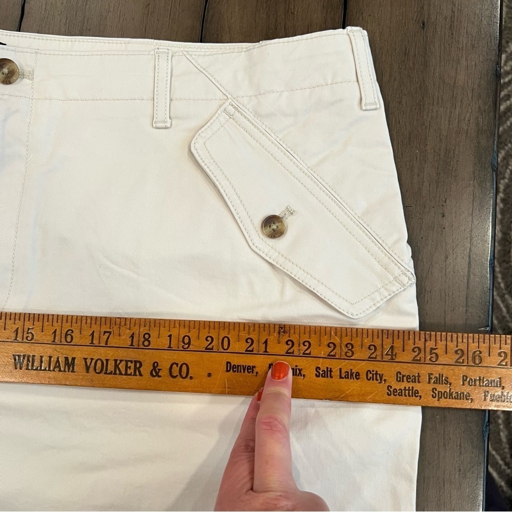 NWT Banana Republic Cream Authentic Chino Tailored Shorts Size 20 #L19 - Picture 5 of 15